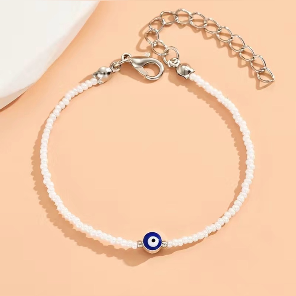 Evil Eye Handmade Beaded Bracelet